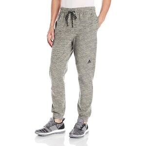 ADIDAS Men’s Heather Grey Joggers Pants Drawstring Size Small